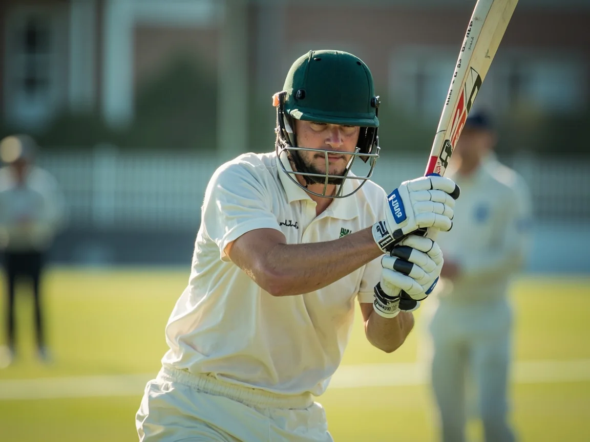 Indian batter playing a cover drive